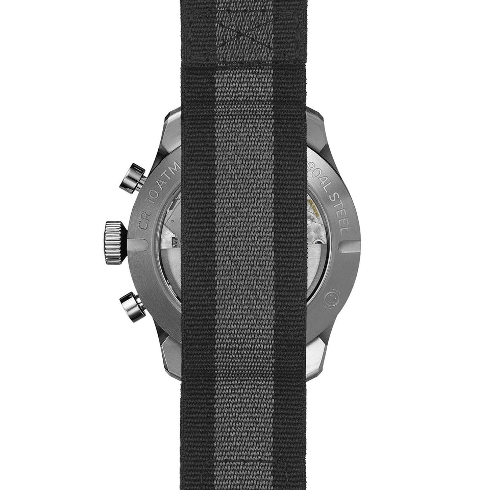 Bremont Altitude Chronograph GMT 42mm Silver Dial NATO Strap Watch