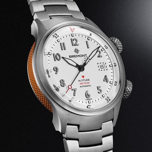 Bremont Altitude MB Meteor 42mm Titanium Bracelet Silver Dial Watch