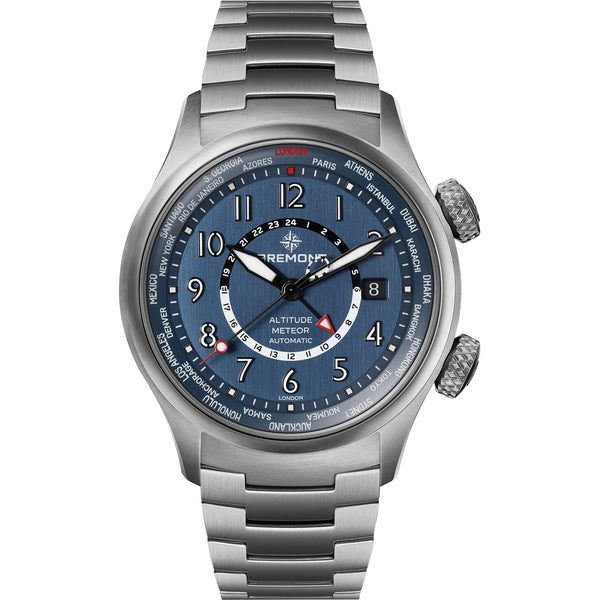 Bremont Altitude MB Meteor Time Zones Air Force Blue 42mm Titanium Watch