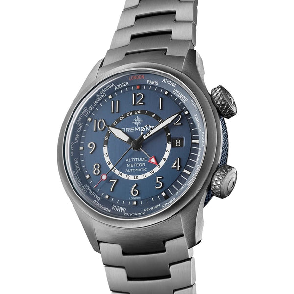 Bremont Altitude MB Meteor Time Zones Air Force Blue 42mm Titanium Watch