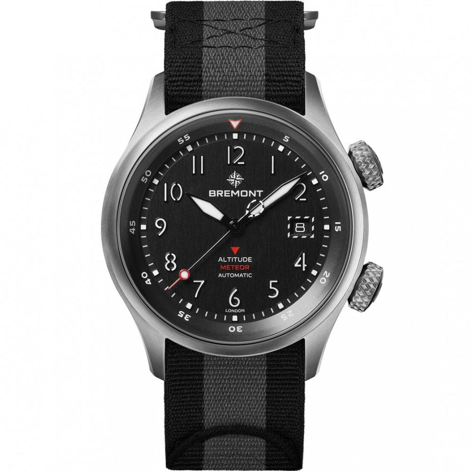 Bremont Altitude MB Meteor Titanium 42mm NATO Strap Black Dial Watch