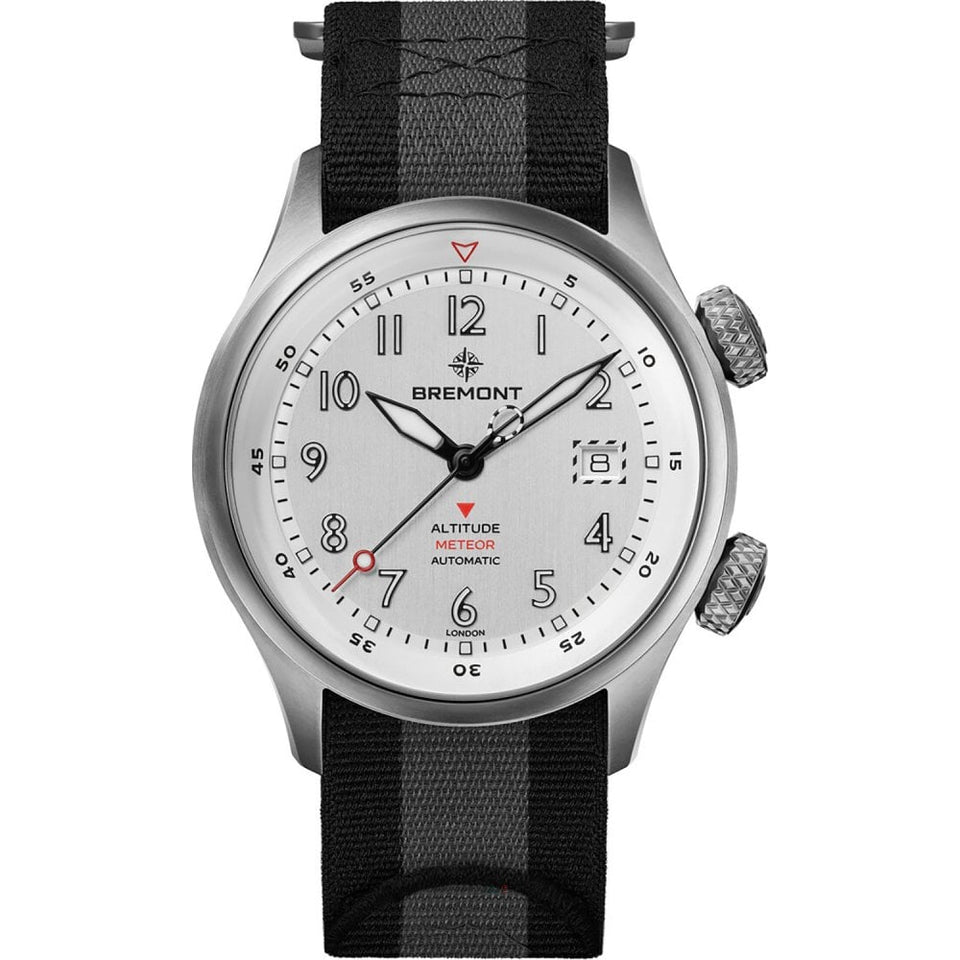Bremont Altitude MB Meteor Titanium 42mm NATO Strap Silver Dial Watch