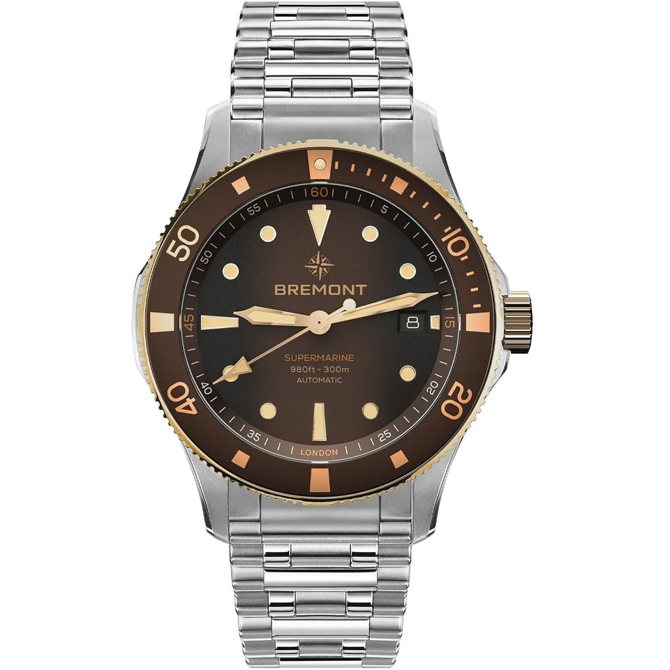 Bremont Gent's 40mm Supermarine Bi-Colour Steel & 18ct Rose Gold Watch