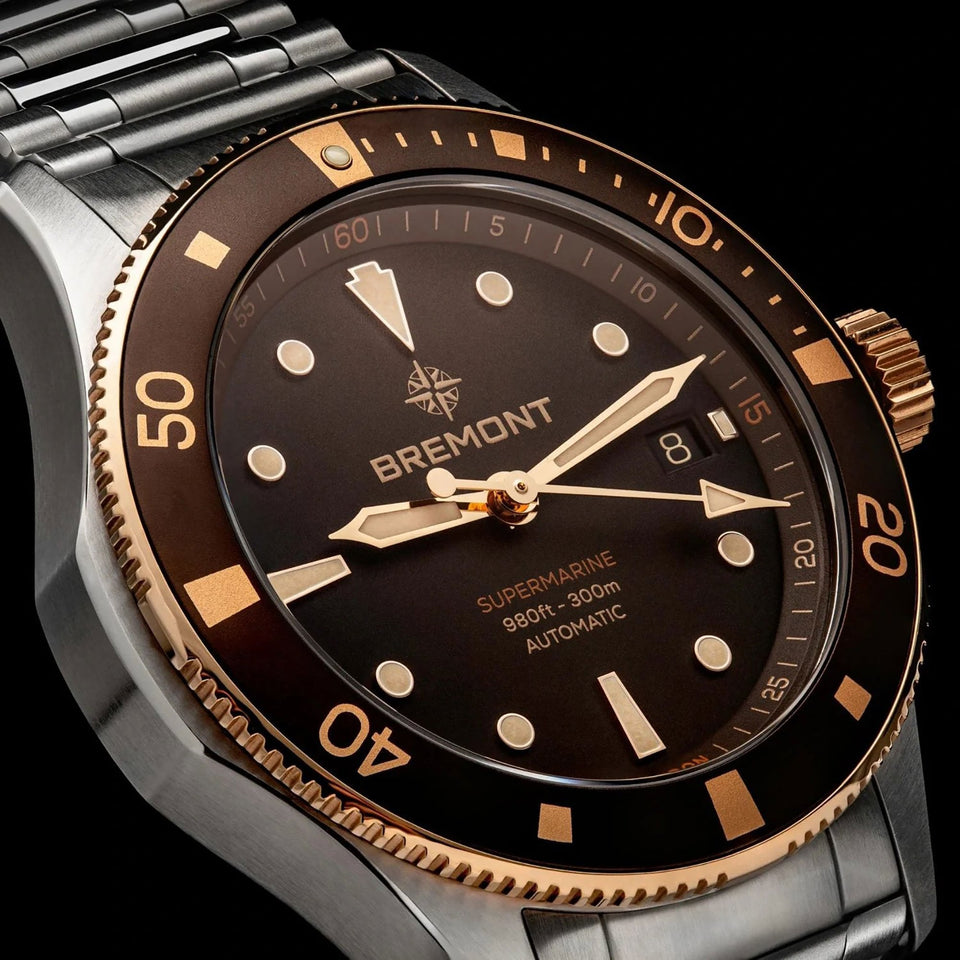 Bremont Gent's 40mm Supermarine Bi-Colour Steel & 18ct Rose Gold Watch