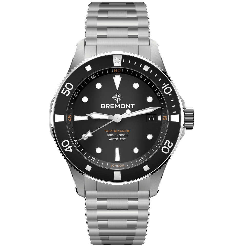 Bremont Men's 40mm Black Dial SUPERMARINE 300m Date Watch