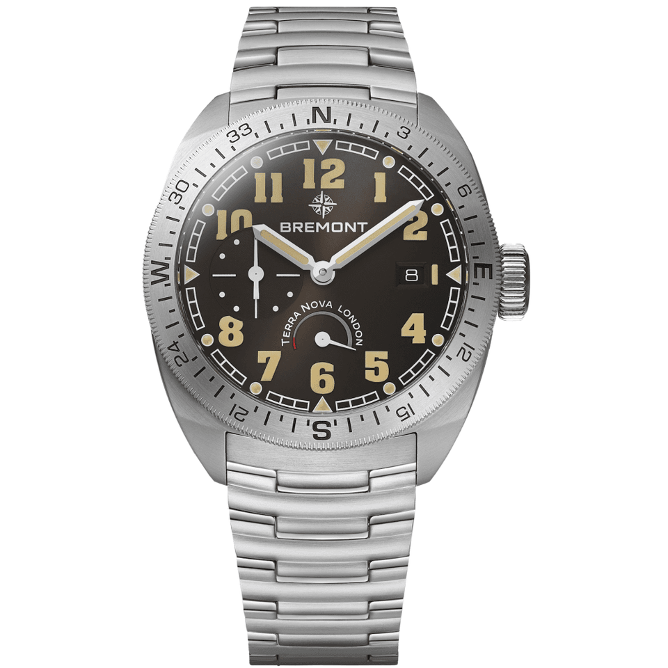 Bremont Men's TERRA NOVA 40.5mm Turning Bezel Power Reserve Watch