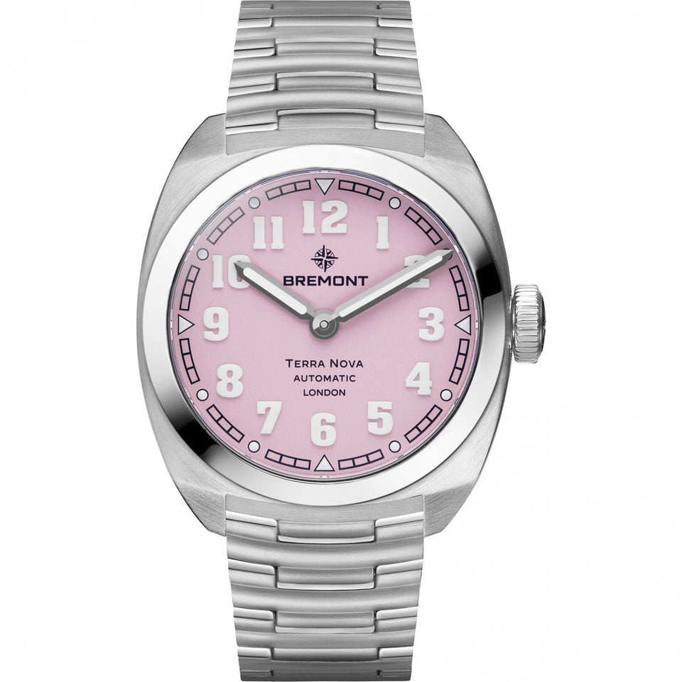 Bremont Pink Dial 38mm Terra Nova Watch