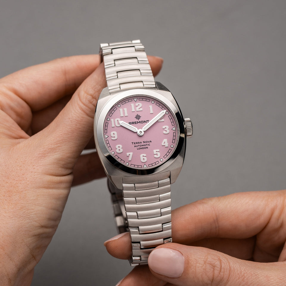 Bremont Pink Dial 38mm Terra Nova Watch
