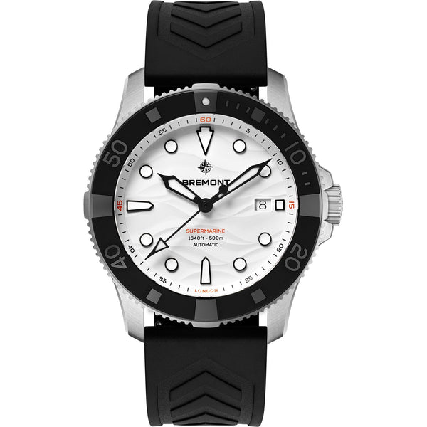 Bremont Supermarine 500 Polar White 43mm Silicone Strap Watch