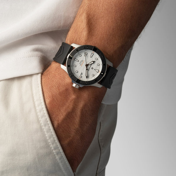 Bremont Supermarine 500 Polar White 43mm Silicone Strap Watch
