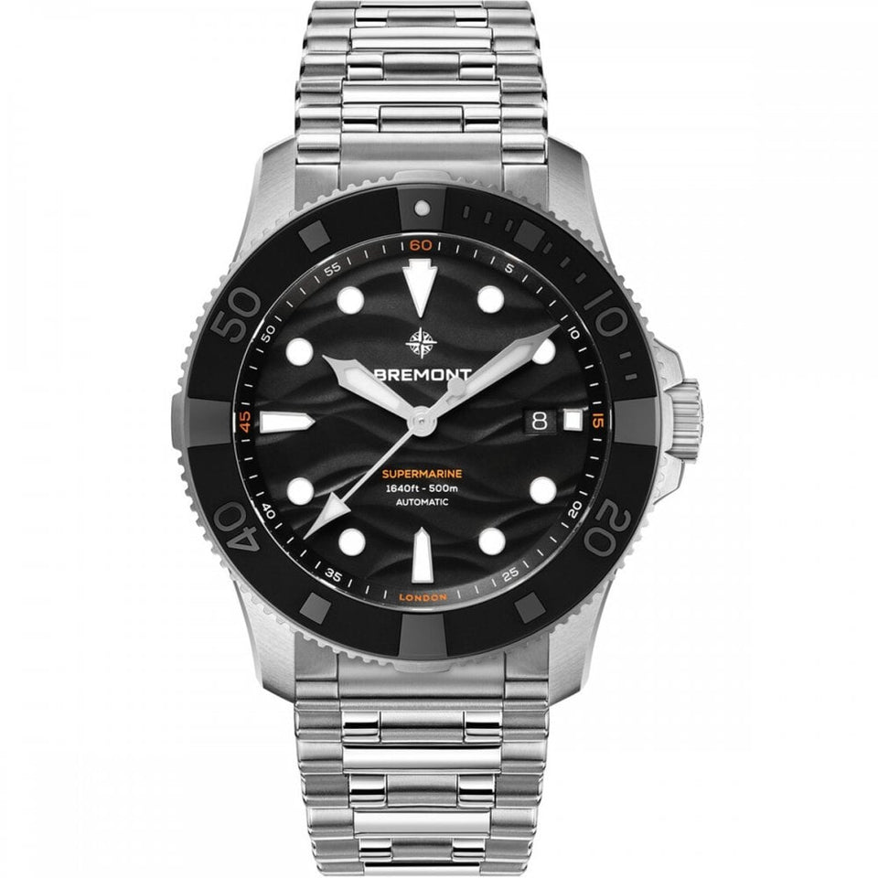 Bremont Supermarine 500m 43mm Black Wave Dial Watch