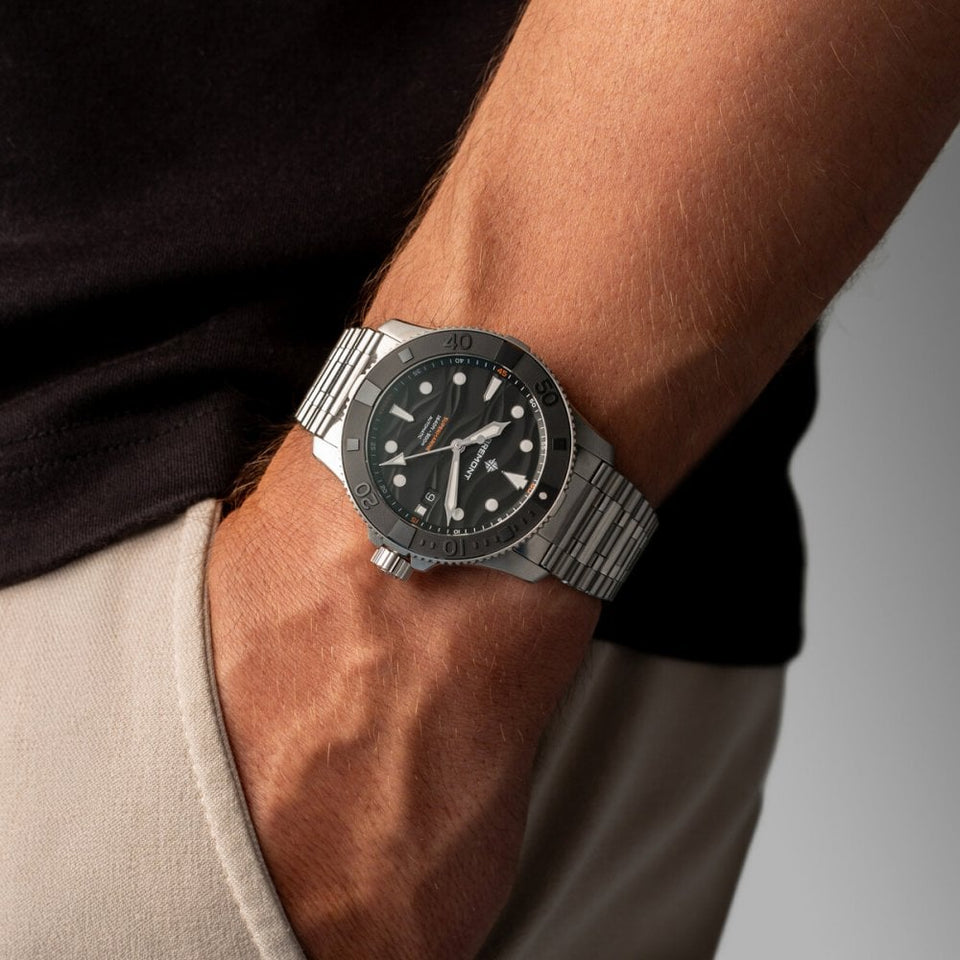 Bremont Supermarine 500m 43mm Black Wave Dial Watch
