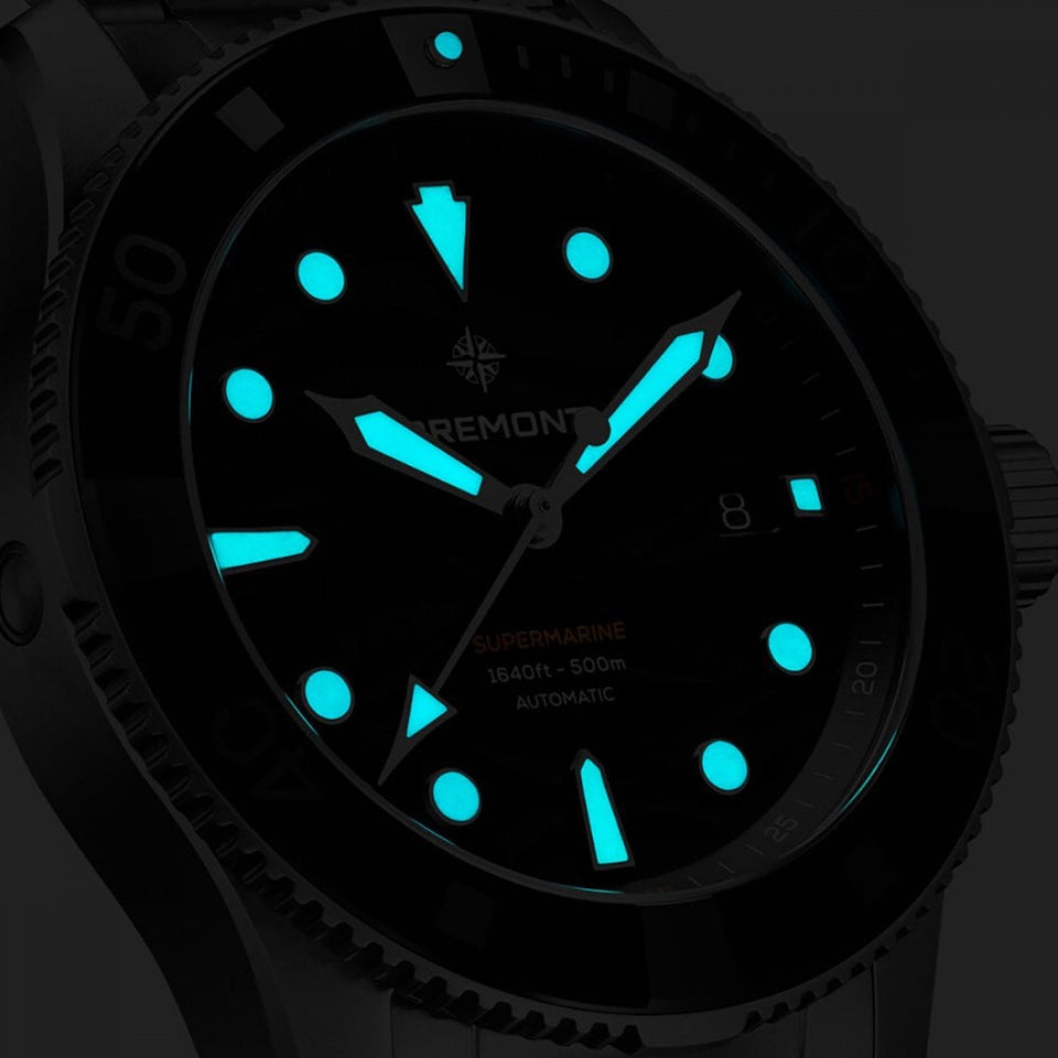 Bremont Supermarine 500m 43mm Black Wave Dial Watch