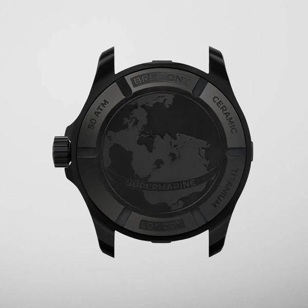 Bremont Supermarine Full Ceramic Tactical Black 43mm Strap Watch