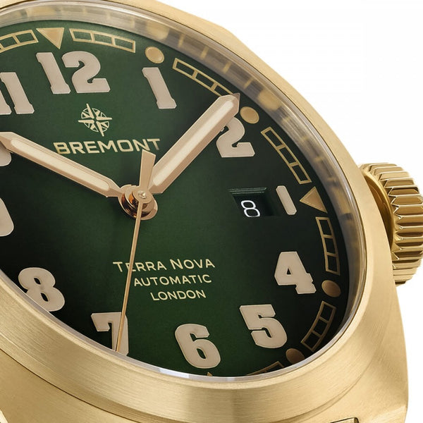 Bremont Terra Nova Green Dial 40.5mm Bronze Bracelet Watch
