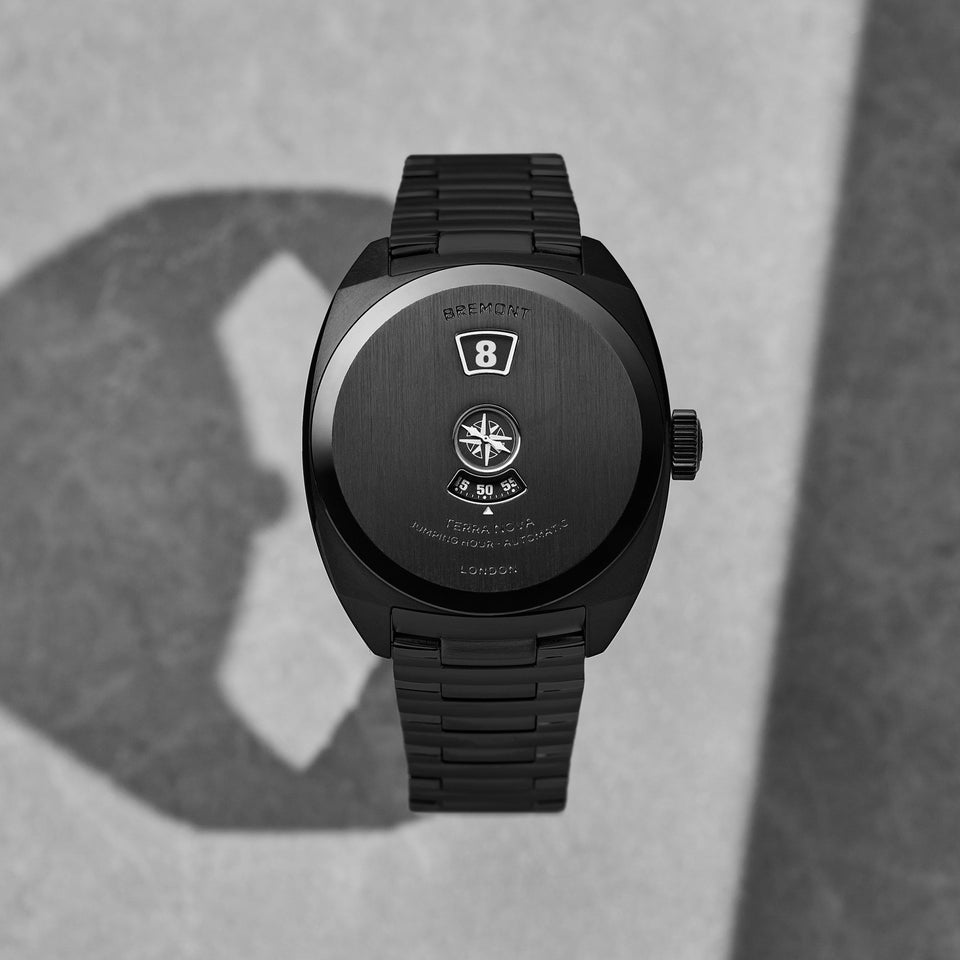 Bremont Terra Nova Jumping Hour Stealth 38mm Black Watch
