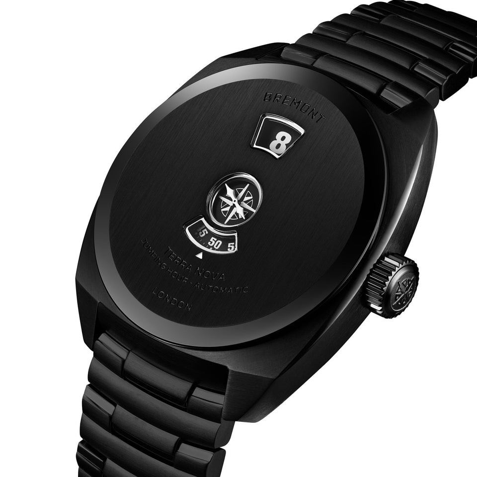 Bremont Terra Nova Jumping Hour Stealth 38mm Black Watch