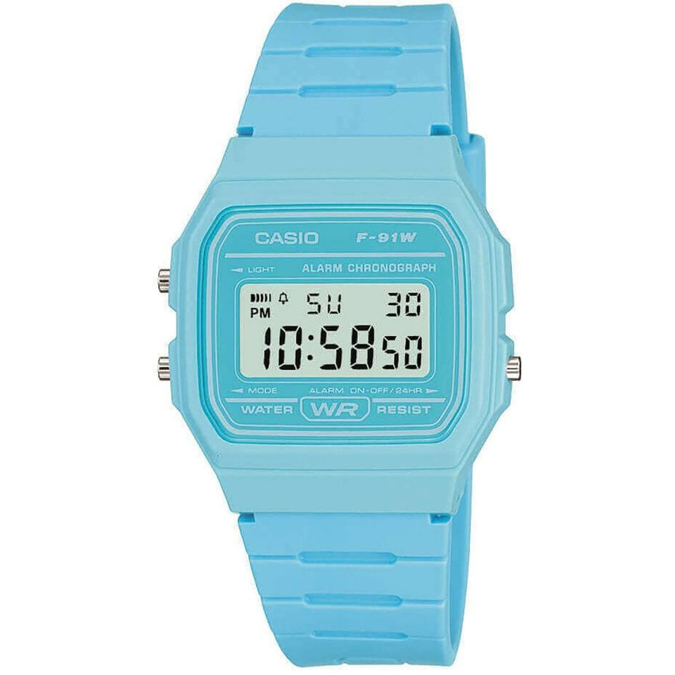 Casio Baby Blue Digital Alarm Watch