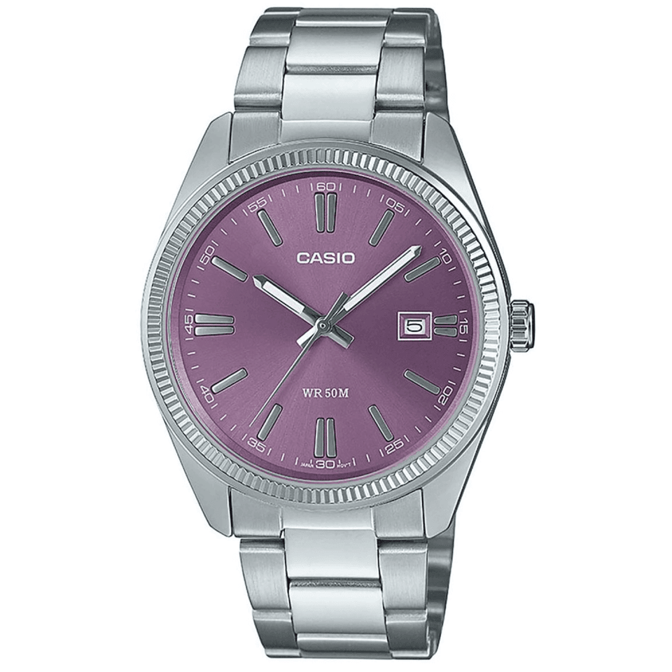Casio Classic 38.5mm Purple Dial Quartz Watch