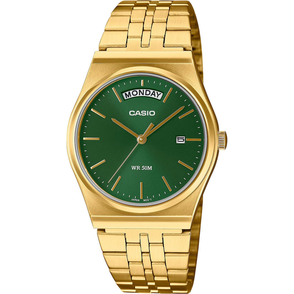 Casio Classic Gold-Tone Day/Date 35mm Watch