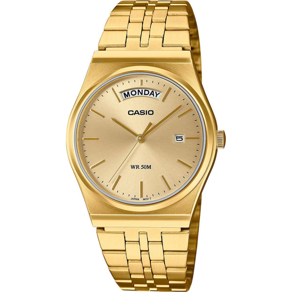 Casio Classic Gold-Tone Day/Date 35mm Watch