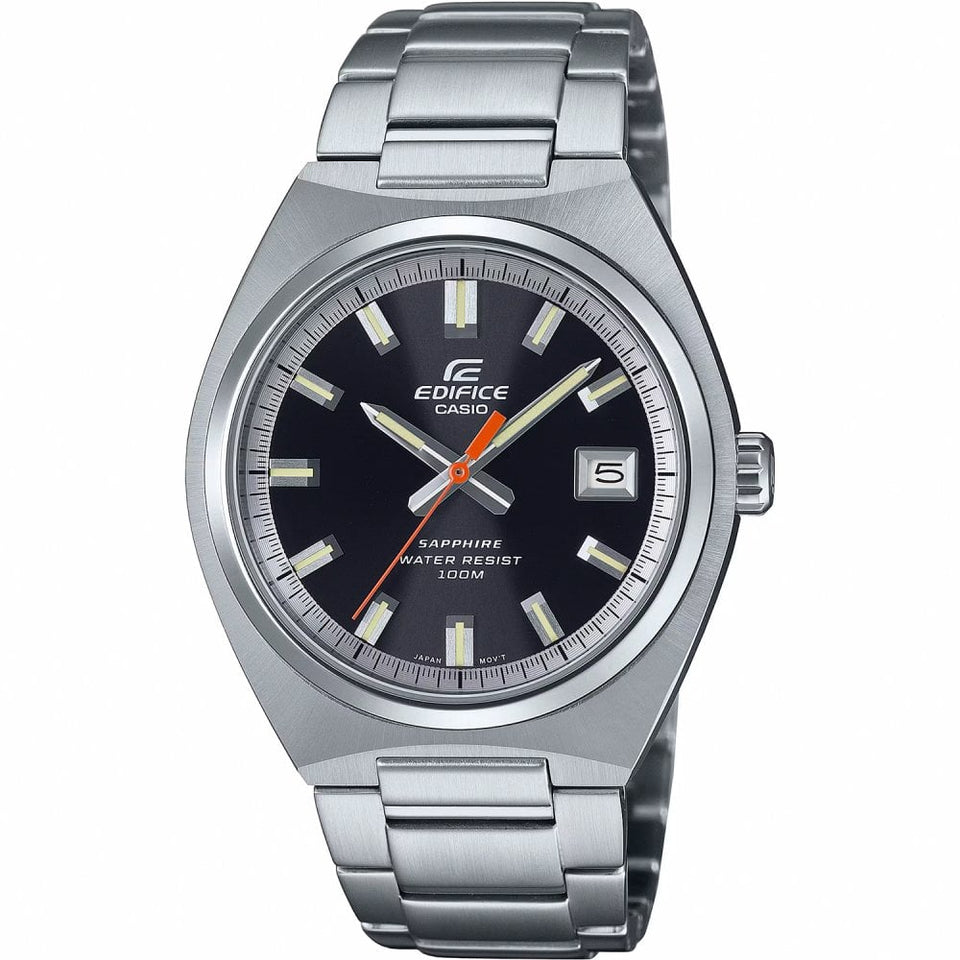 Casio Edifice Men's Black Dial 38.5mm 3-Hand Analog Watch