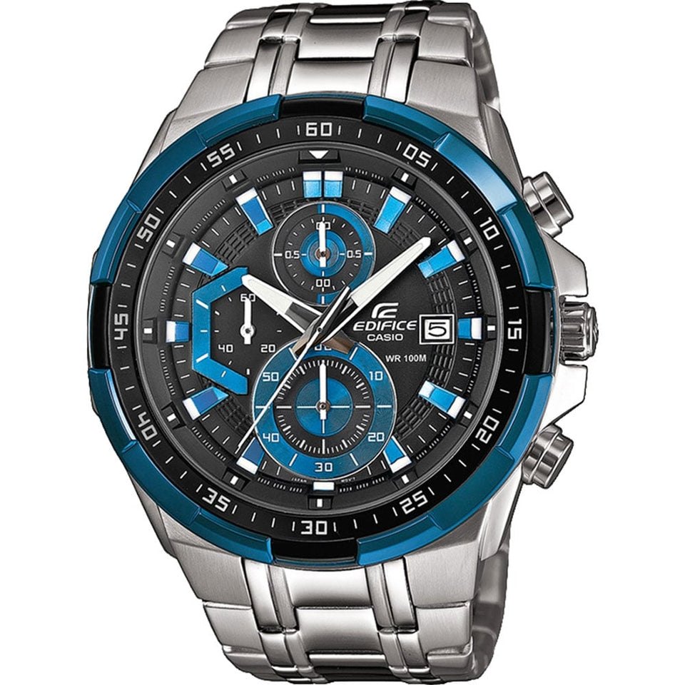 Casio Edifice Men's Blue Dial Stainless Steel Chronograph Watch