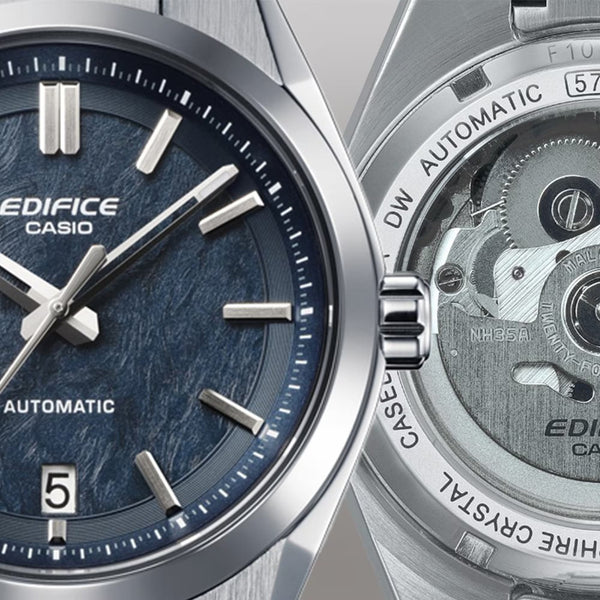 Casio Edifice Men's Blue Electroforming Dial 39mm Automatic Watch