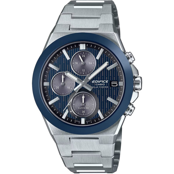 Casio Edifice Men's Blue Solar Powered Chronograph Watch