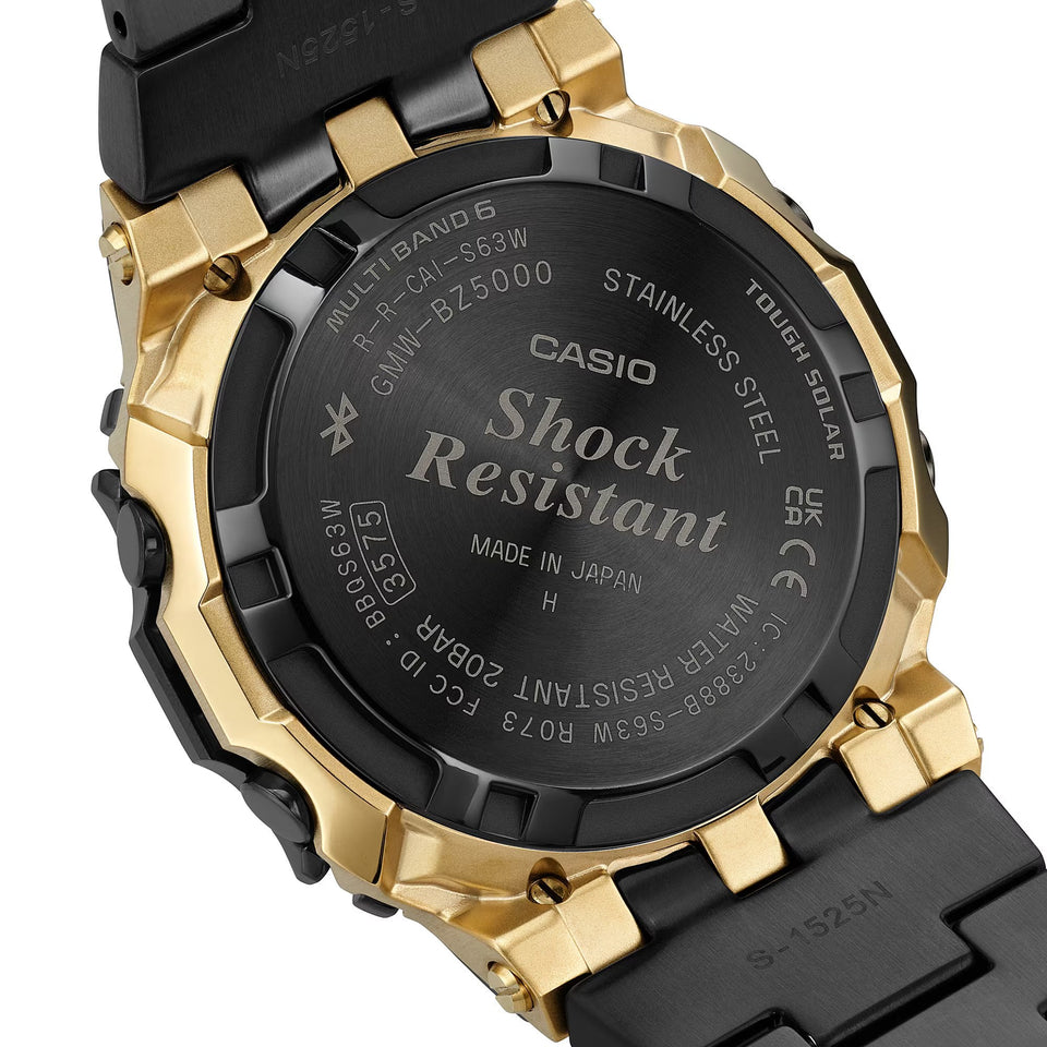 Casio G-Shock 5000 Series FULL METAL Black Steel Bluetooth® Solar Watch