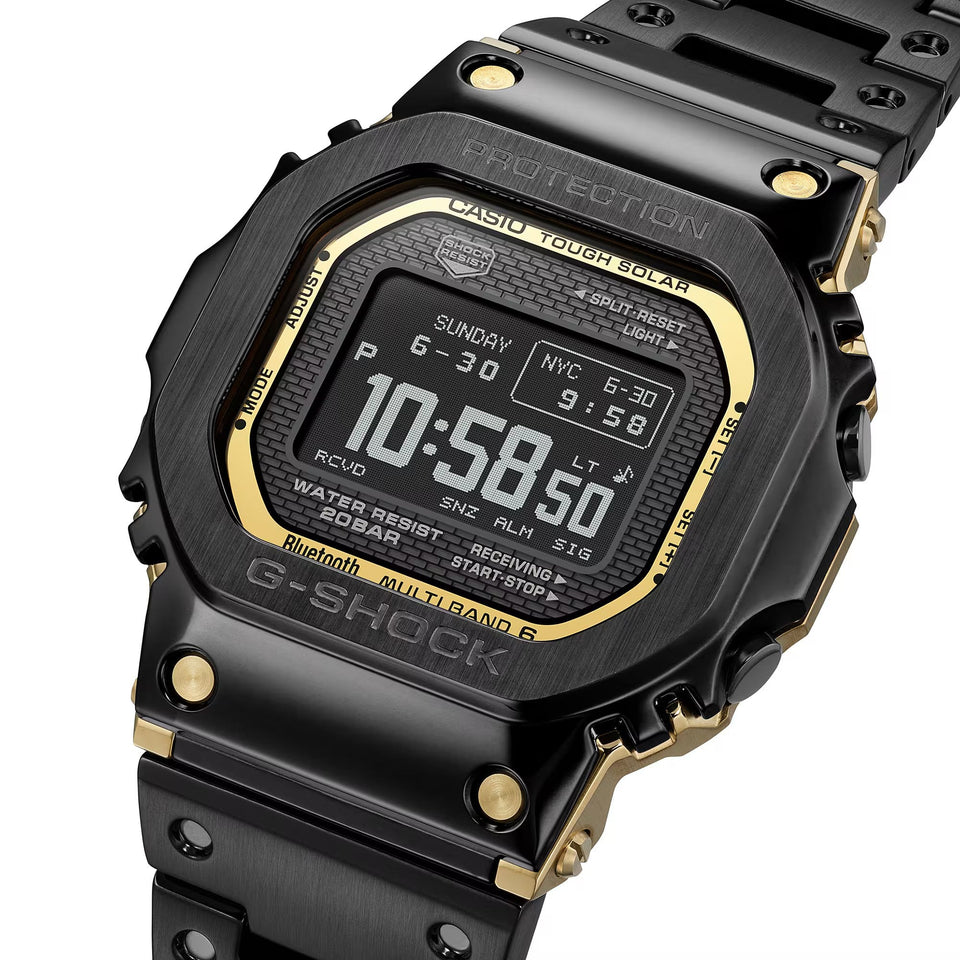 Casio G-Shock 5000 Series FULL METAL Black Steel Bluetooth® Solar Watch