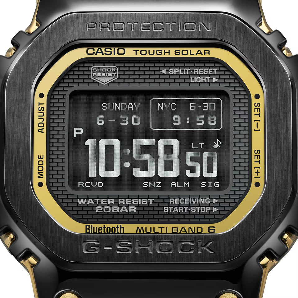 Casio G-Shock 5000 Series FULL METAL Black Steel Bluetooth® Solar Watch