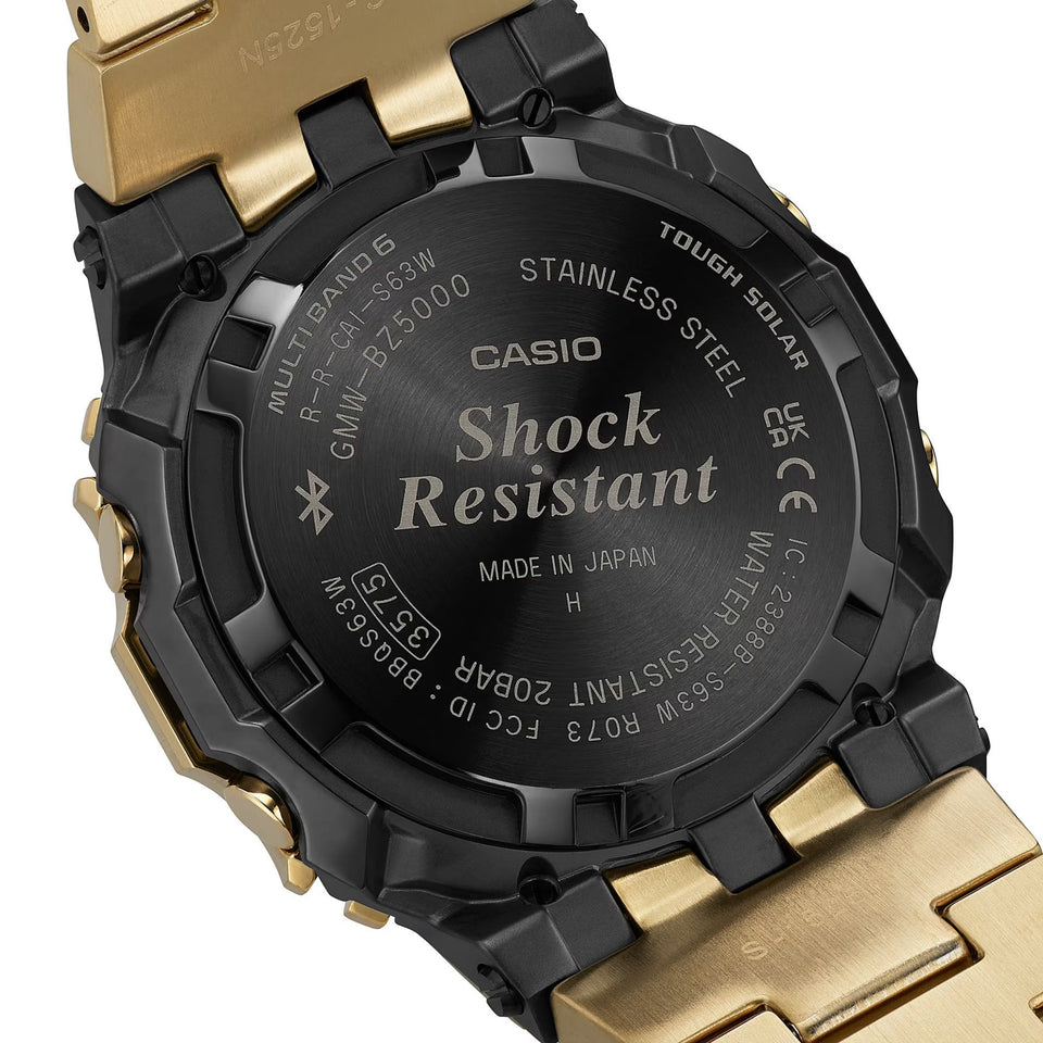 Casio G-Shock 5000 Series FULL METAL Gold Steel Bluetooth® Solar Watch