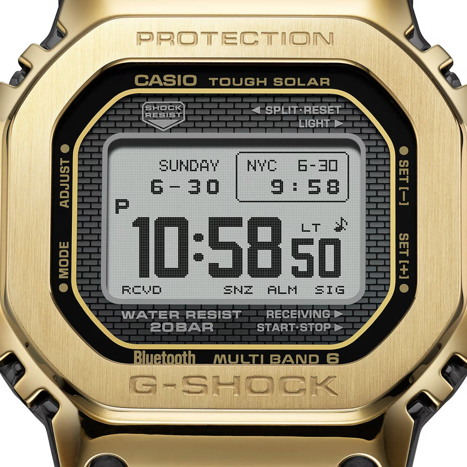 Casio G-Shock 5000 Series FULL METAL Gold Steel Bluetooth® Solar Watch