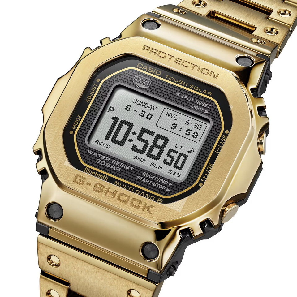 Casio G-Shock 5000 Series FULL METAL Gold Steel Bluetooth® Solar Watch