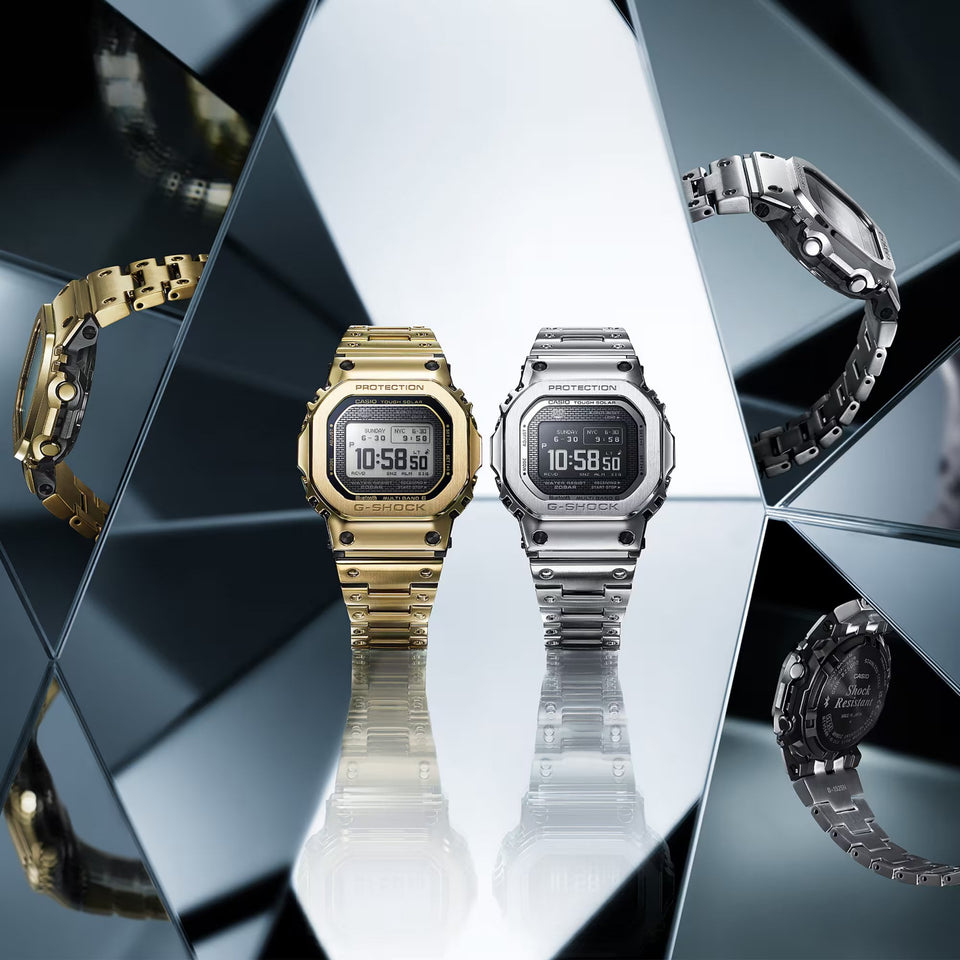 Casio G-Shock 5000 Series FULL METAL Gold Steel Bluetooth® Solar Watch