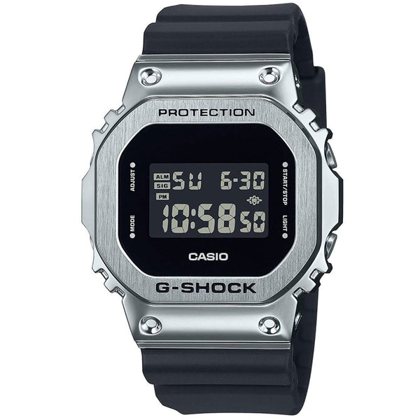 Casio G-Shock 5600 Series Steel Black Dial 43mm Rubber Strap Watch