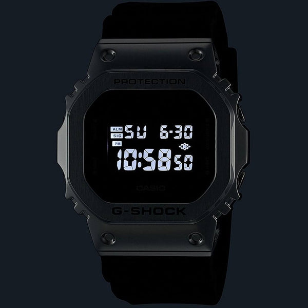 Casio G-Shock 5600 Series Steel Black Dial 43mm Rubber Strap Watch