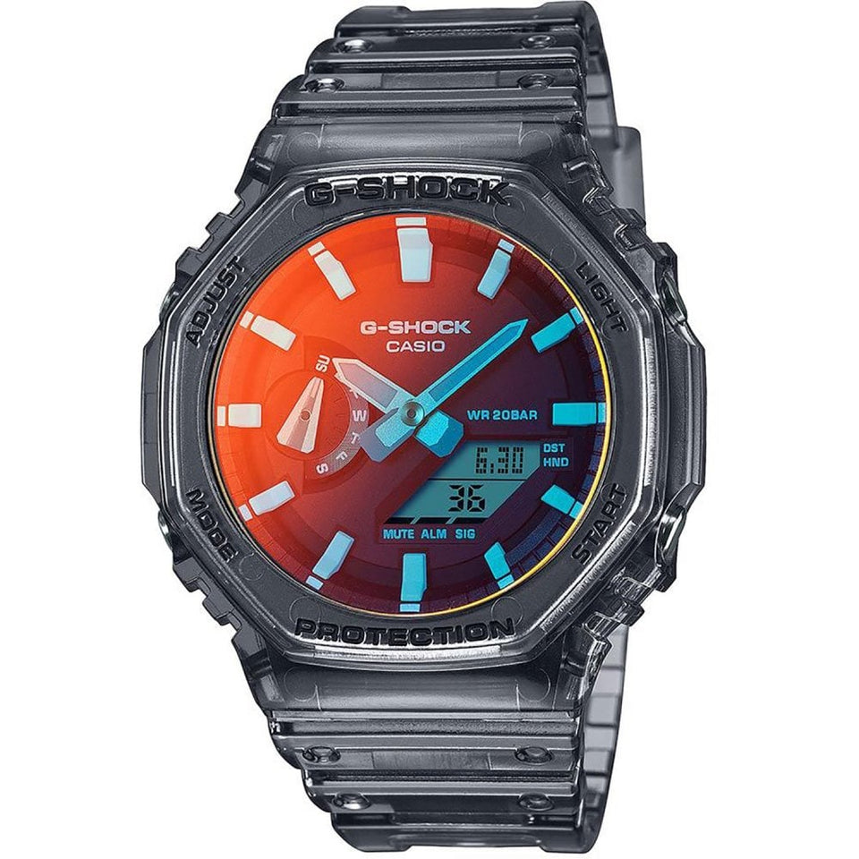 Casio G-Shock Beach Time Lapse 2100 Series 45mm Black Resin Watch