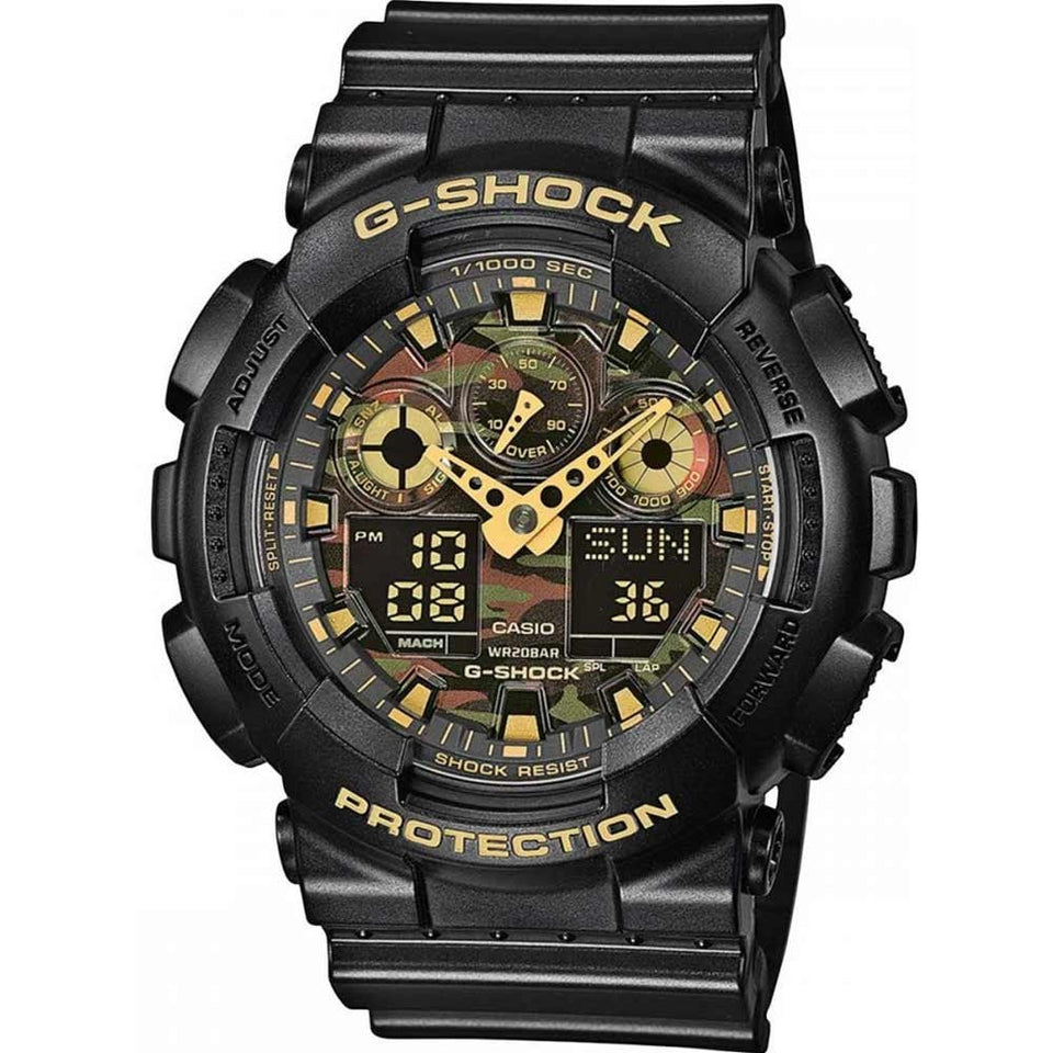 Casio G-Shock Black/Gold Shock Resistant Analog-Digital Men’s Watch