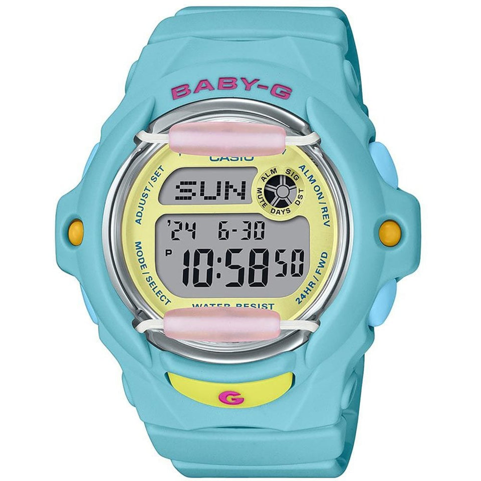 Casio G-Shock Ladies Baby-G Blue Playful Beach Digital Watch