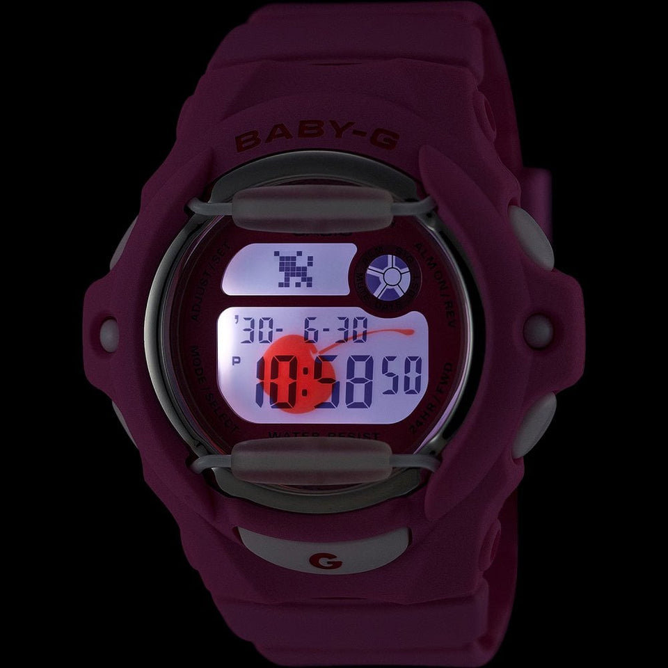 Casio G-Shock Ladies Baby-G 'Cherry On Top' Pink Digital Watch