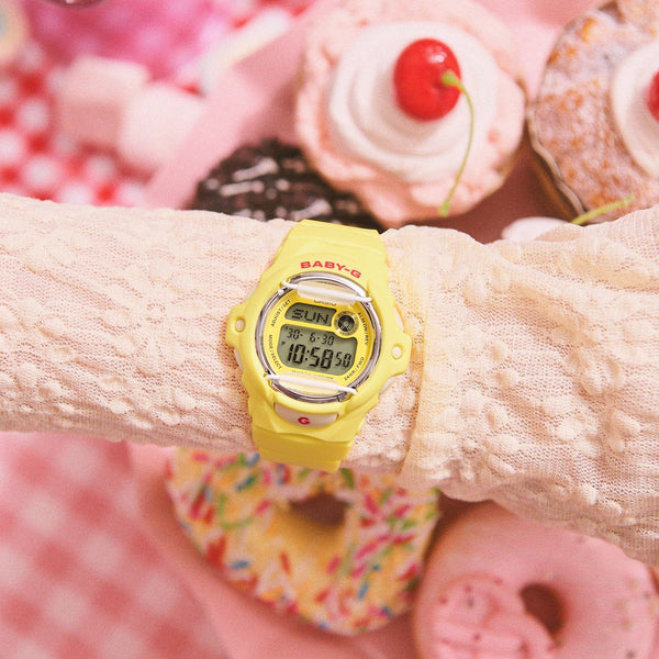 Casio G-Shock Ladies Baby-G 'Cherry On Top' Vibrant Yellow Digital Watch