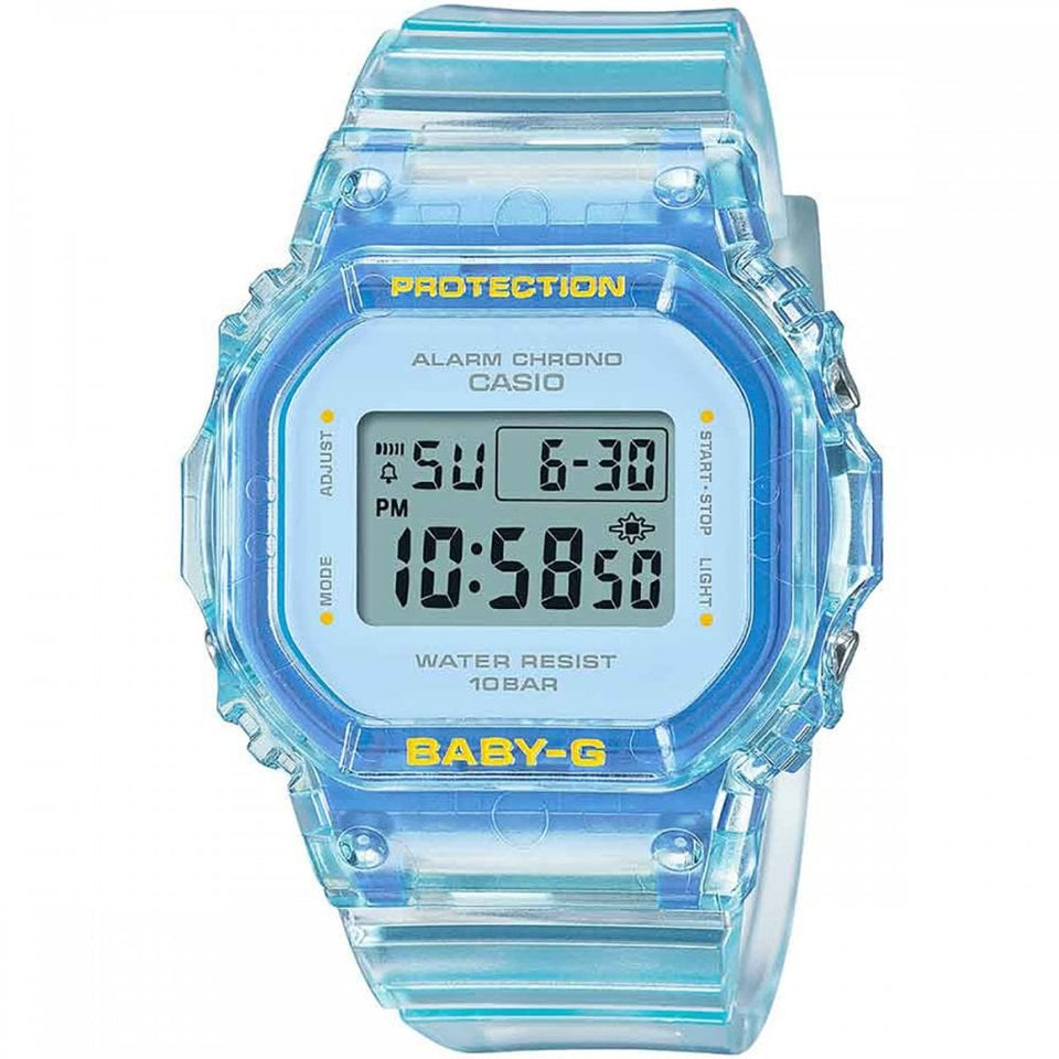 Casio G-Shock Ladies Baby-G Summer Jelly Blue Chic Digital Watch