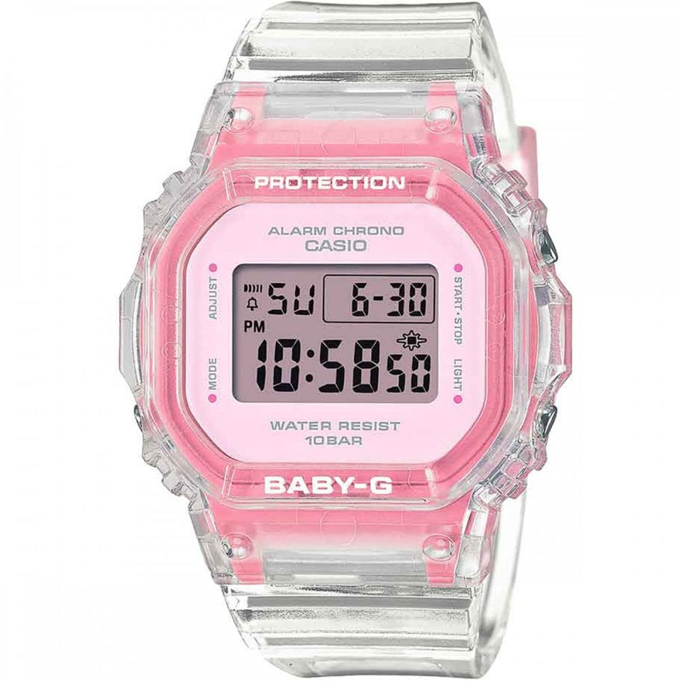 Casio G-Shock Ladies Baby-G Summer Jelly Pink Chic Digital Watch