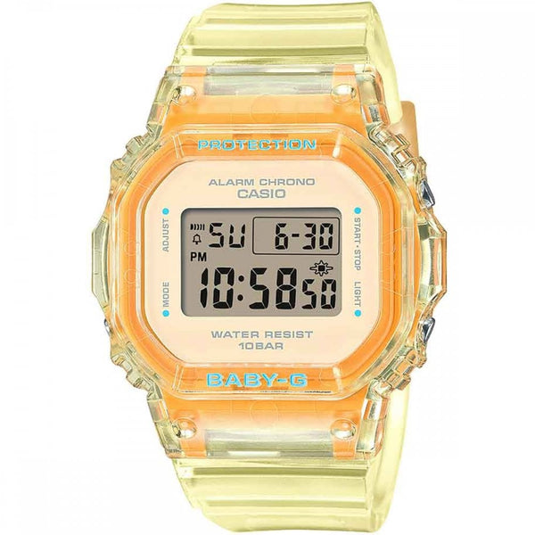 Casio G-Shock Ladies Baby-G Summer Jelly Yellow Chic Digital Watch