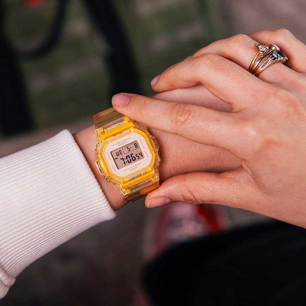 Casio G-Shock Ladies Baby-G Summer Jelly Yellow Chic Digital Watch