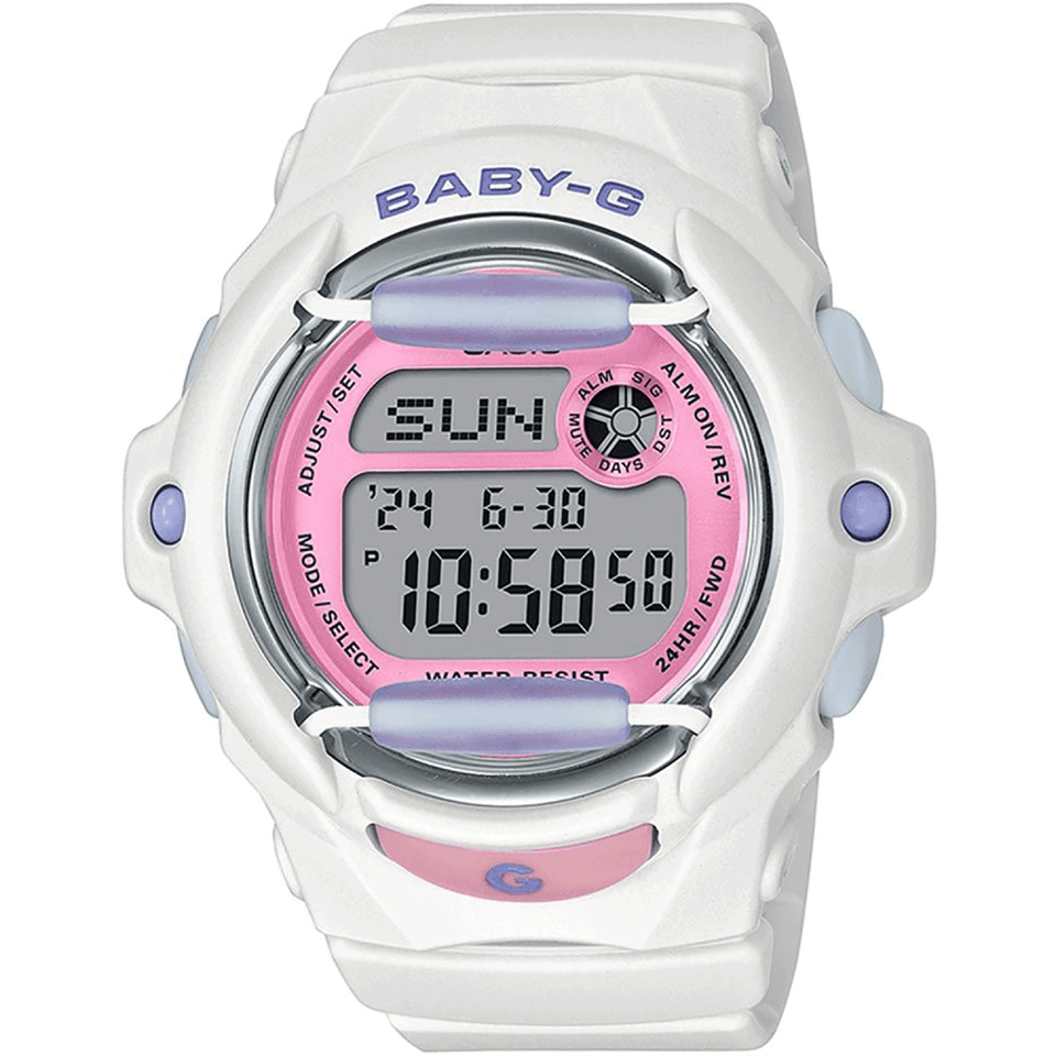 Casio G-Shock Ladies Baby-G White Playful Beach Digital Watch