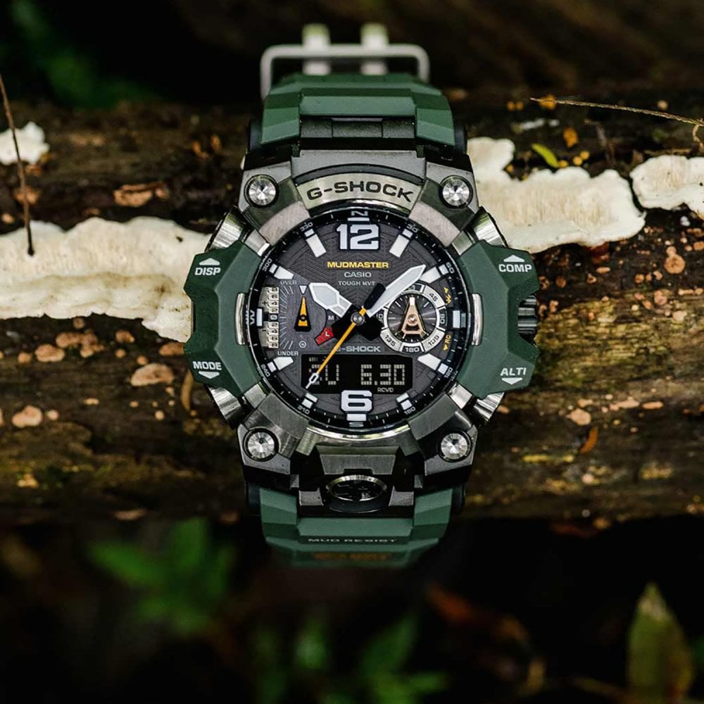 Casio G-Shock MASTER OF G MUDMASTER Green Bluetooth® Solar Watch