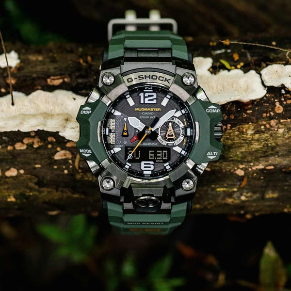 Casio G-Shock MASTER OF G MUDMASTER Green Bluetooth® Solar Watch